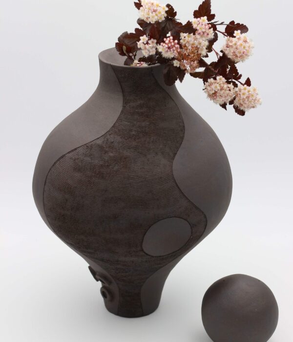 Coiled vessel without glaze