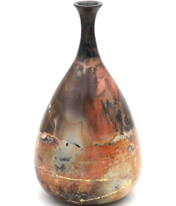 Pitfired vessel Kintsugi